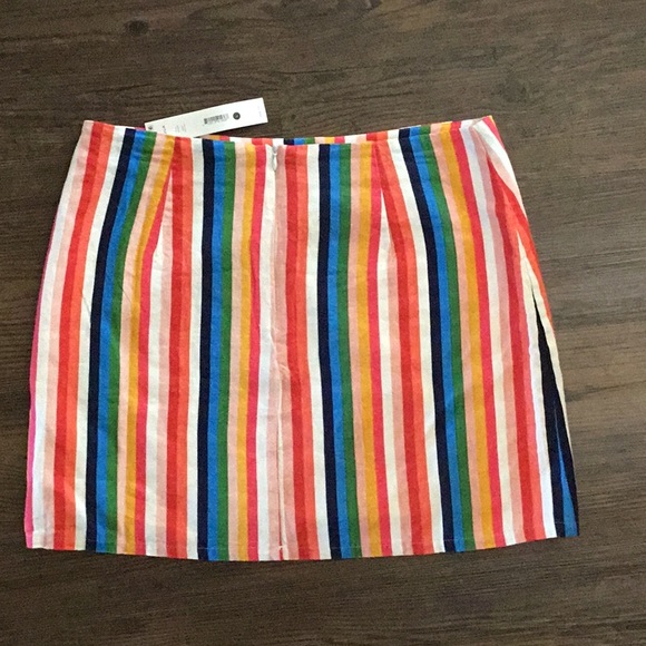 NWT Aqua striped skirt🎉HOST PICK🎉🎉 - Picture 2 of 3